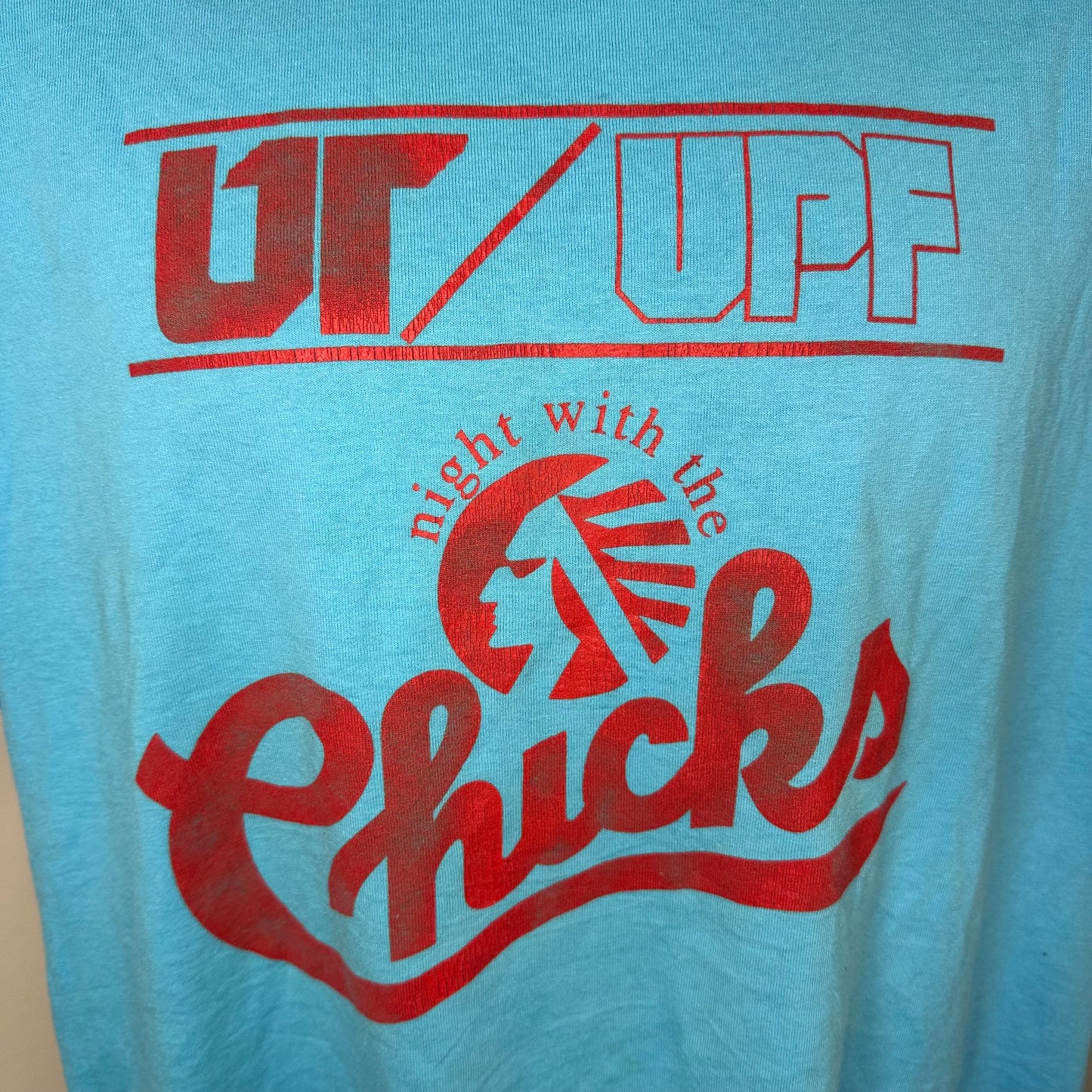 1980s/90s Memphis Chicks UT/UPF Night T-Shirt, Screen Stars Best Size XL