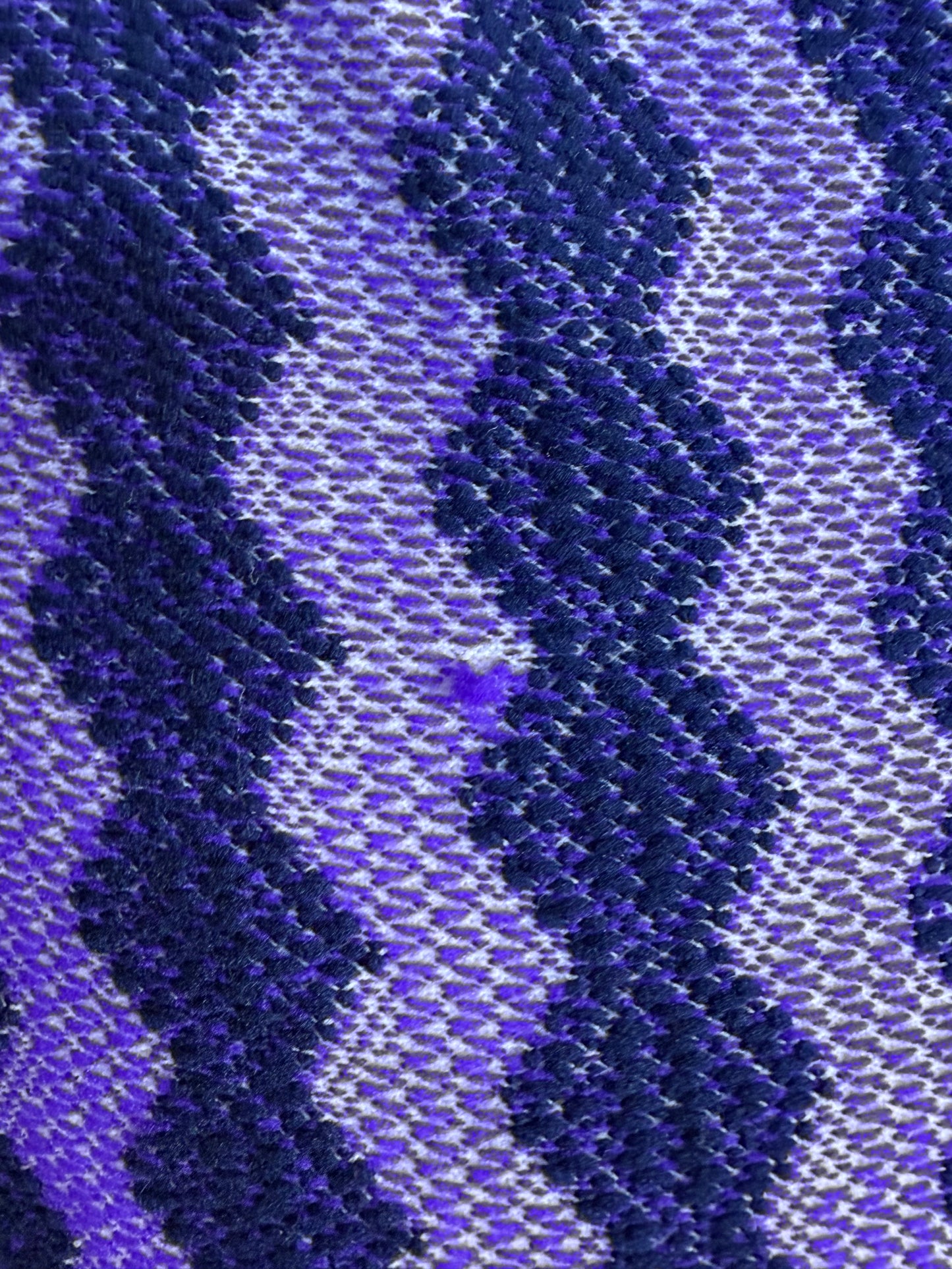 1970s Purple Striped Turtleneck Bodysuit, Hanes Size XS-Small