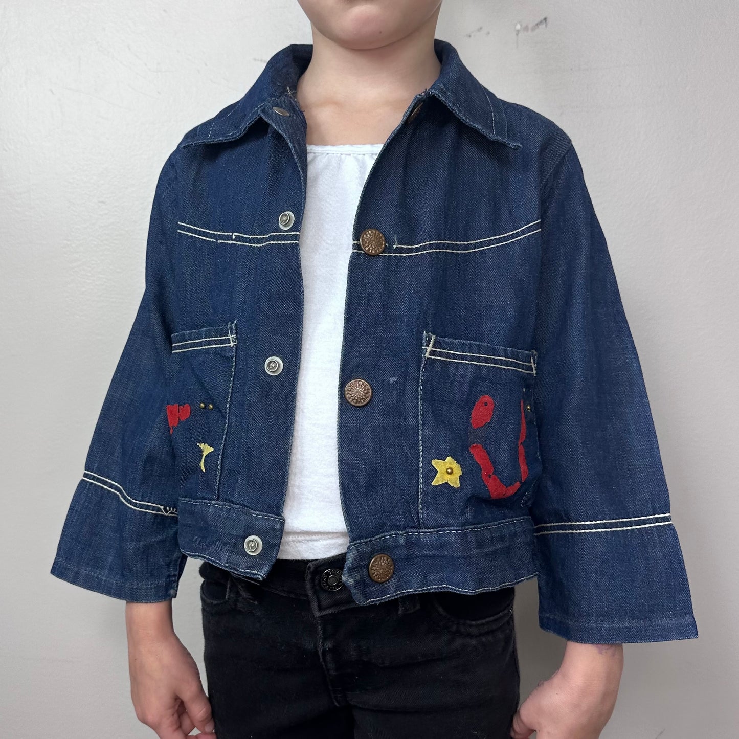 1950s Kids’ Western Denim Jacket Size 3/4T