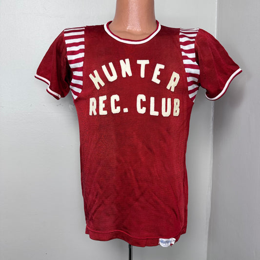 1940s Hunter Rec Club Jersey T-Shirt, MacGregor Size Small, Memphis Junior Chamber of Commerce League