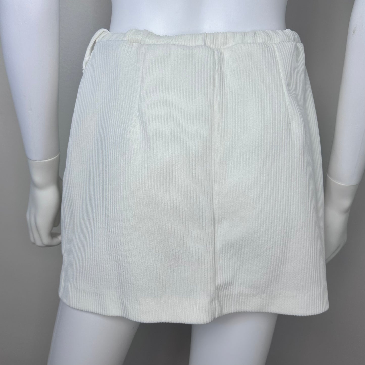 1970s Tennis Set, Russ Courtswear Size Small, Rib Knit Top and Skort, Skirt Shorts