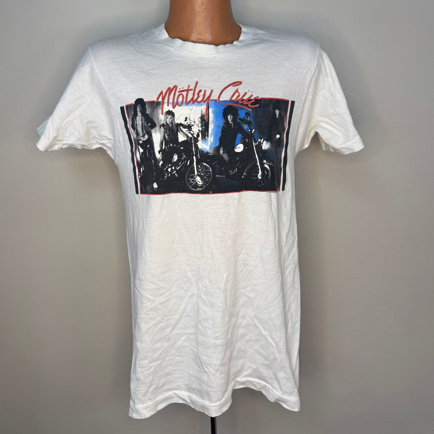 1980s Motley Crue Concert T-Shirt, Girls Girls Girls World Tour 87, Size S/M