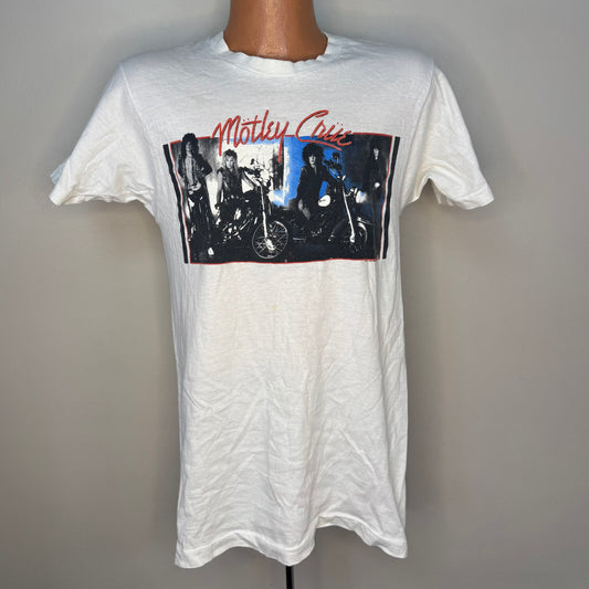 1980s Motley Crue Concert T-Shirt, Girls Girls Girls World Tour 87, Size S/M