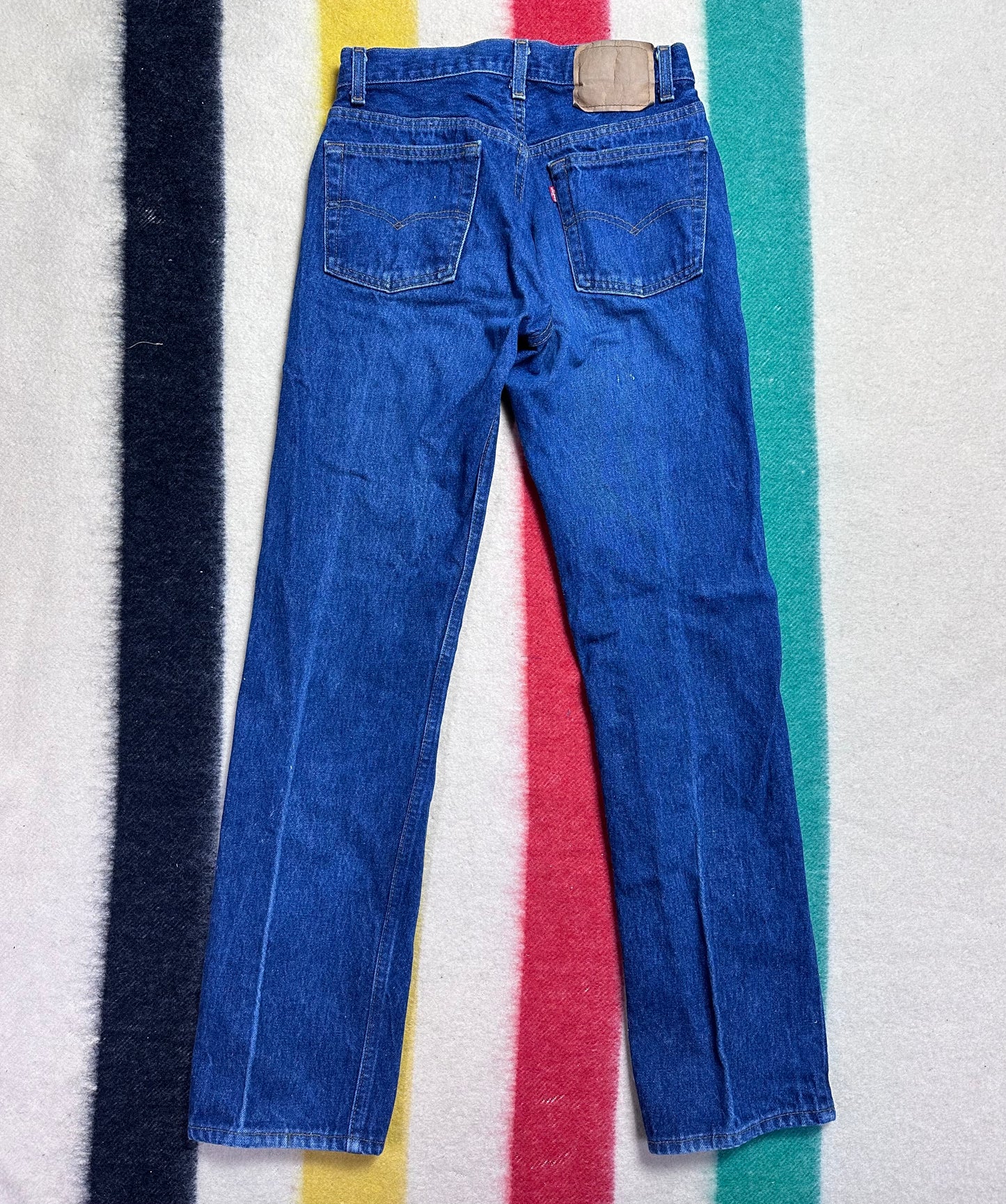 1980s Levi’s 501 Blue Jeans, 27"x30.5"