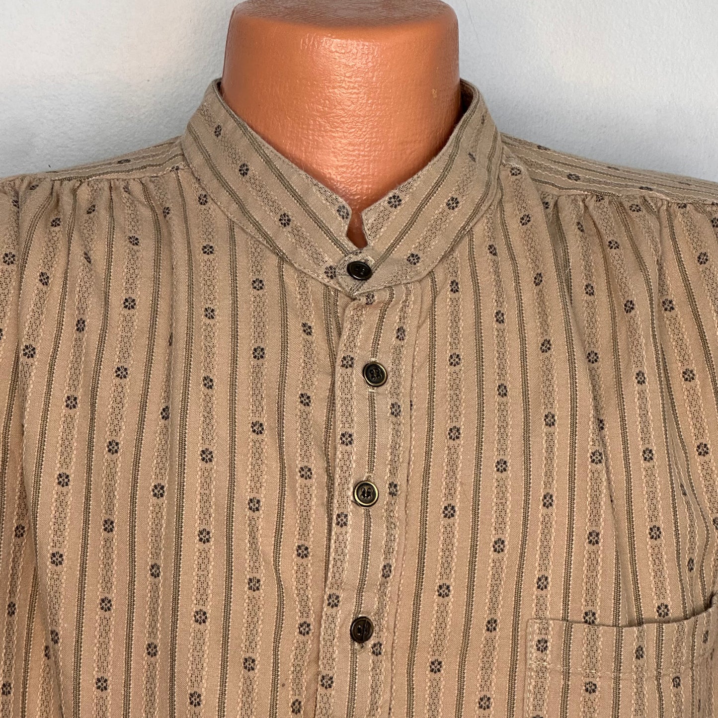 1990s Old West Style Henley Shirt, Wah Maker Frontier Clothing Size XL