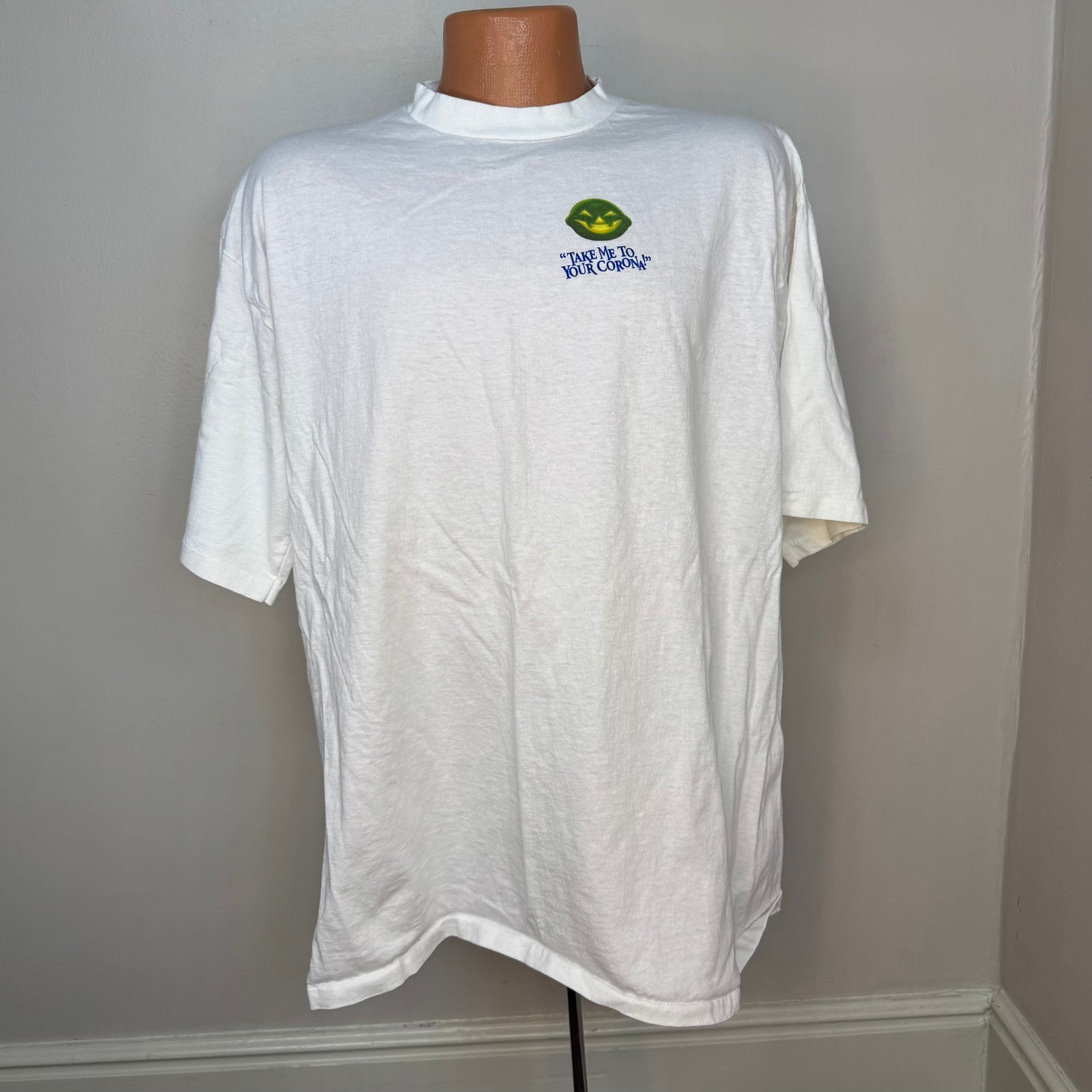 Y2K Corona Halloween T-Shirt, Lime-O-Lantern Beer Promo, The Outer Lime Zone, Take Me to Your Corona, All Sport Size XL