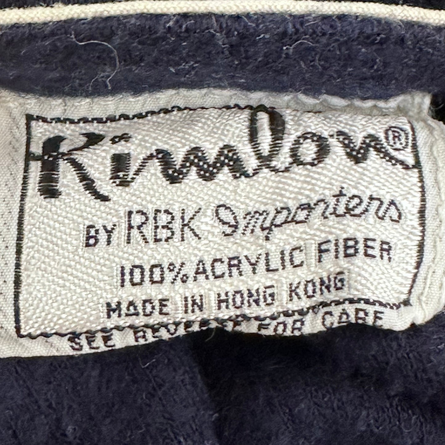 1970s Navy Blue V-Neck Sweatshirt, Rimlon by RBK Importers Size Small