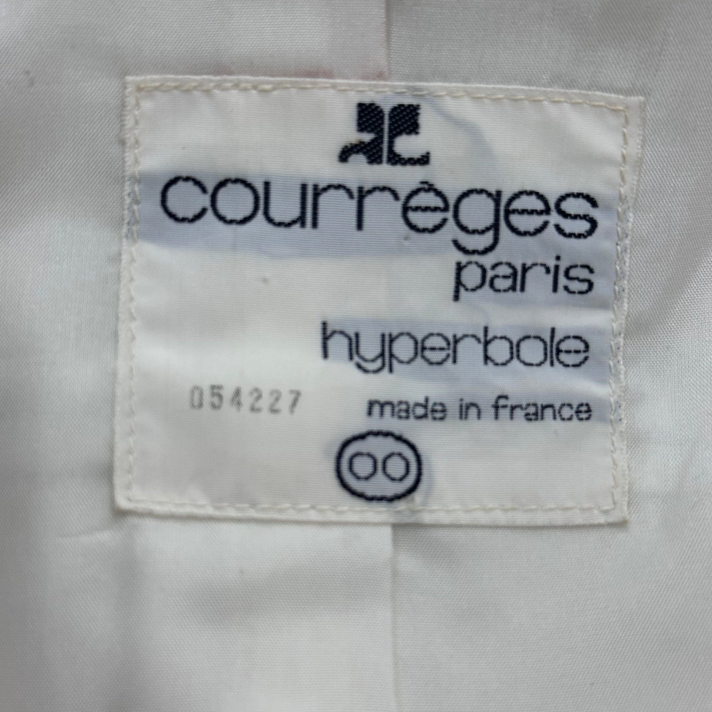 1970s Courrèges Paris Hyperbole Mint Green Vinyl Jacket, Size 00/XXS