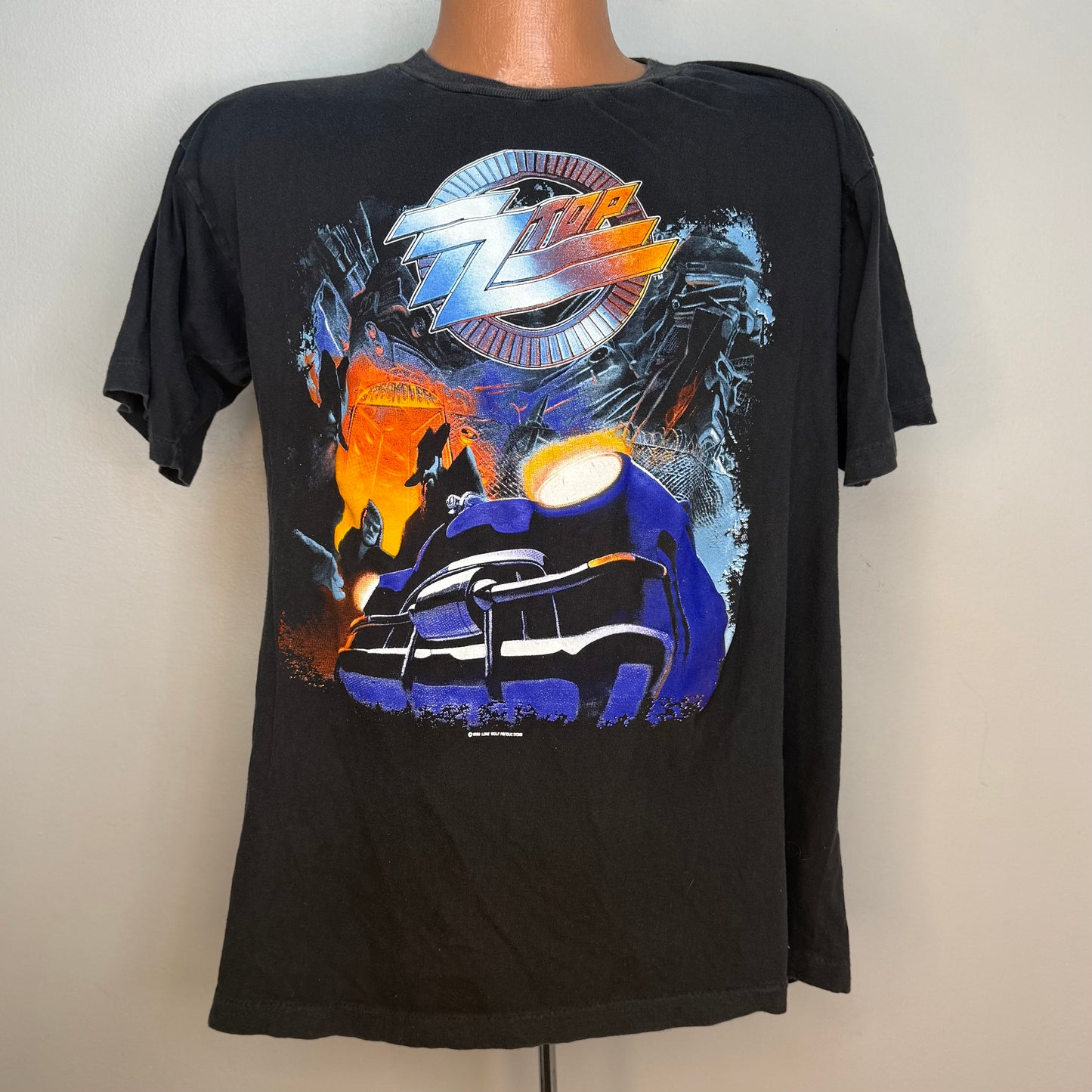 1990s ZZ Top Recycler World Tour 1991 T-Shirt, Size Large