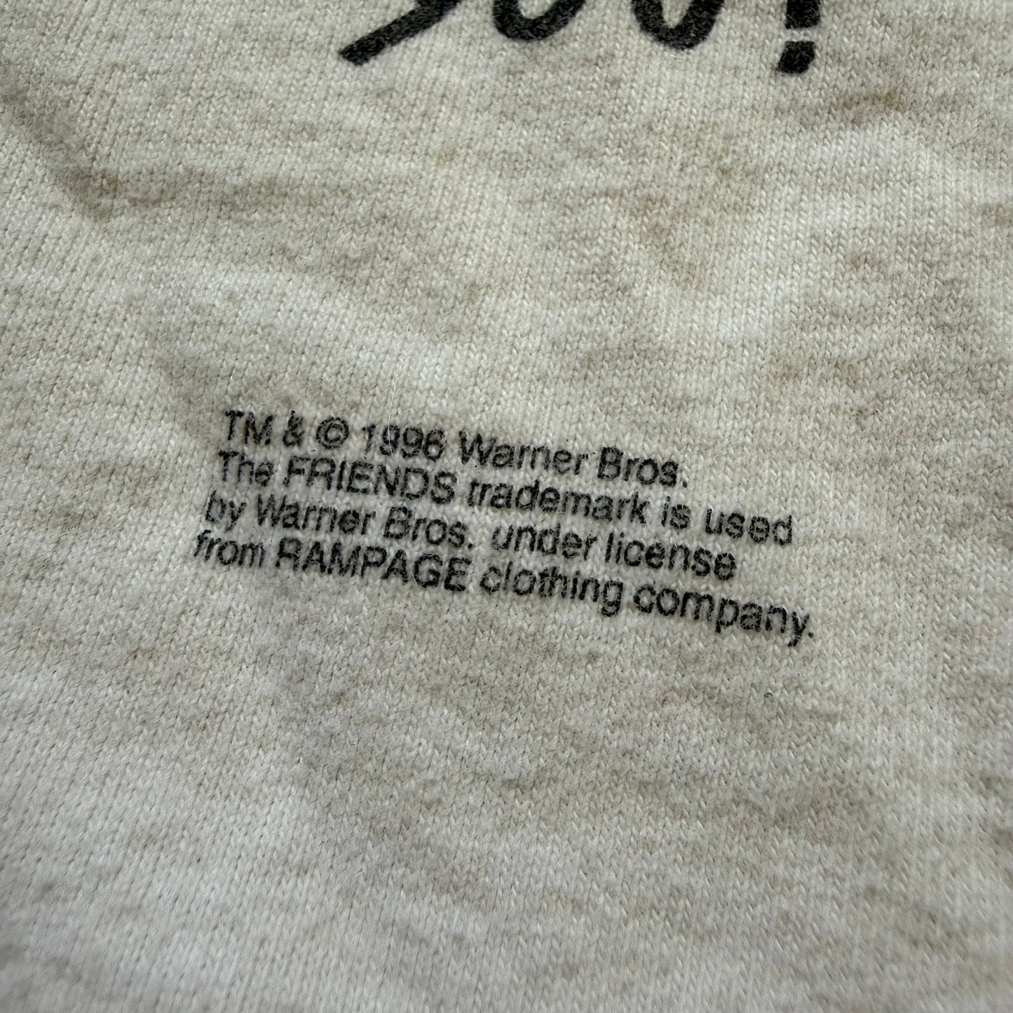 1990s Friends TV Show Smelly Cat T-Shirt, Fruit of the Loom Size Large