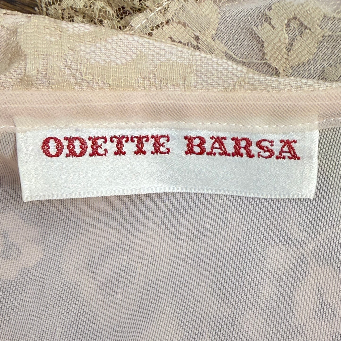 1960s Lace Bed Jacket, Odette Barsa Size Medium