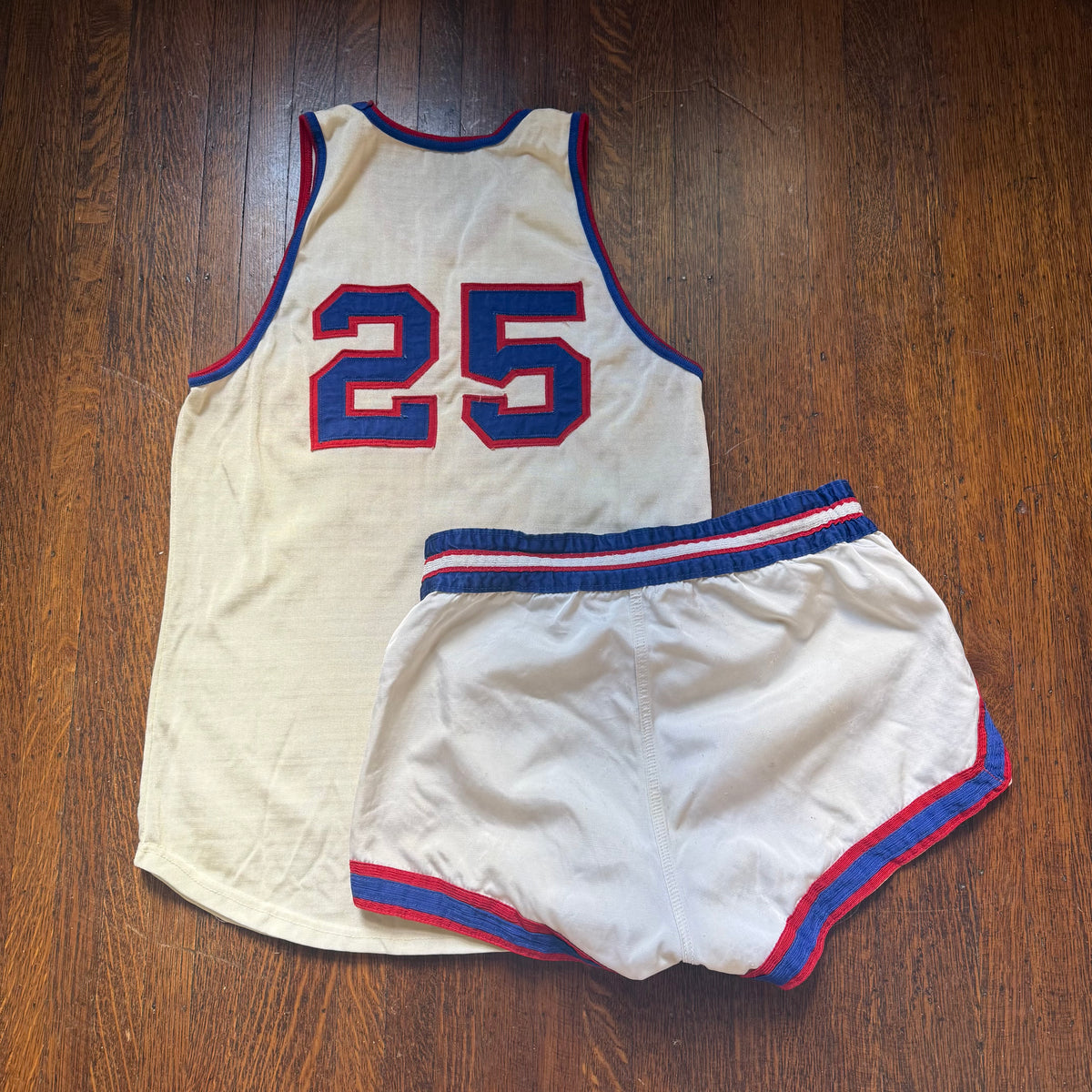 1960s Catholic Basketball Uniform, Jersey and Shorts, MacGregor Size Small, No 25