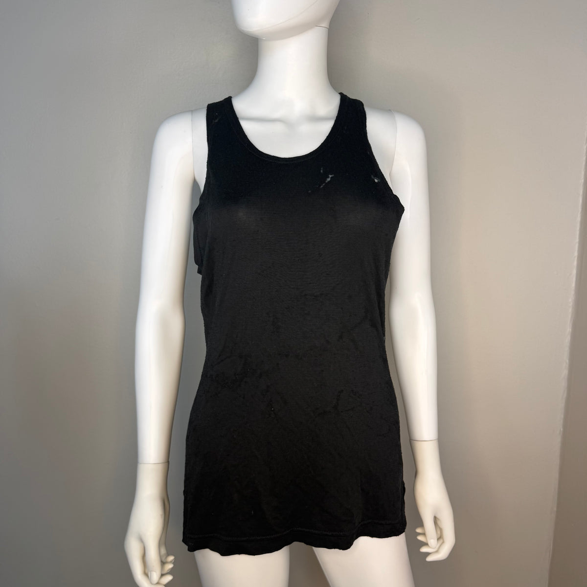 1940s/50s Distressed Black Durene Basketball Jersey, Hunt’s Athletic Goods Size Small, Mayfield Kentucky