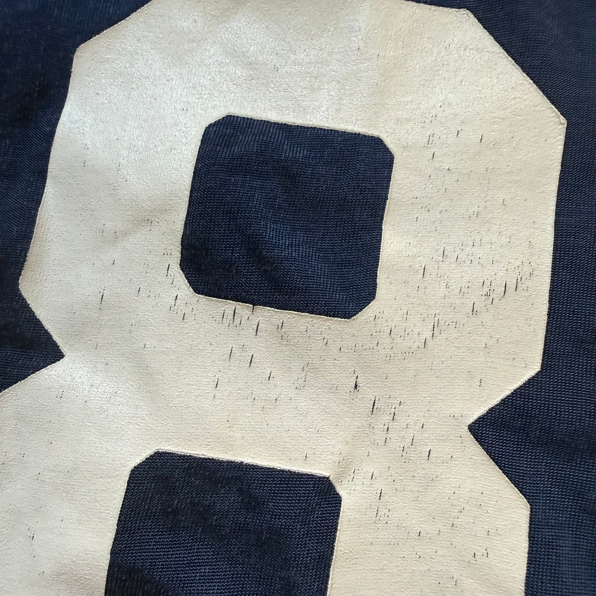 1970s Navy Blue Jersey, Champion Products Size Youth XL/Adult Small, No 89, Distressed