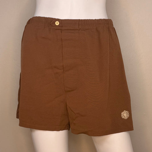 1970s Men’s Brown Swim Trunks, Grubb Stuff Robert Bruce Size Large, Swimsuit Shorts
