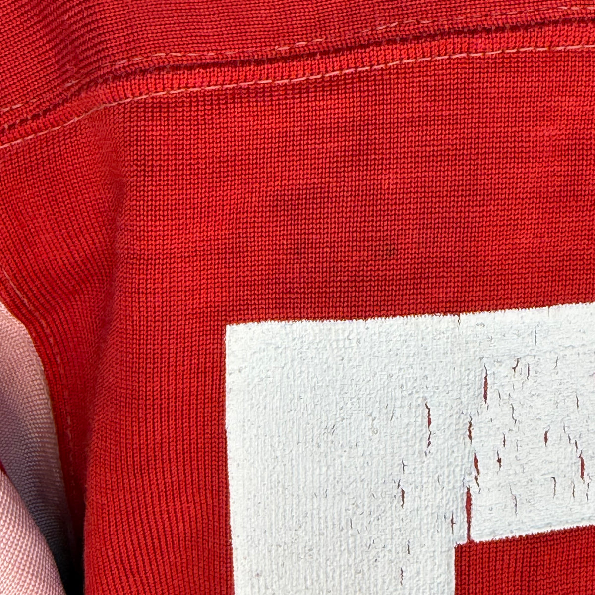 1960s Red Durene Jersey, Size Medium, No 51, Distressed
