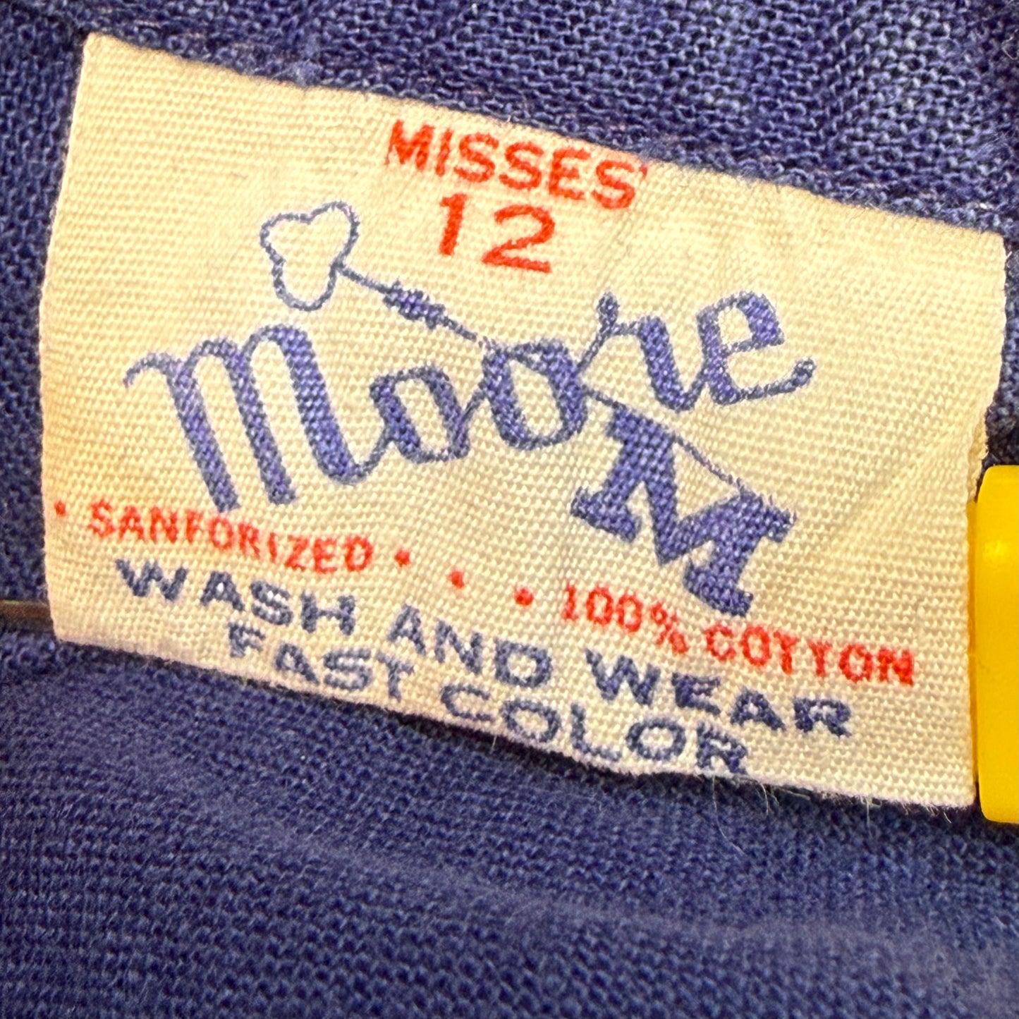 1960s Blue School Gym Uniform Romper, Moore Size Small