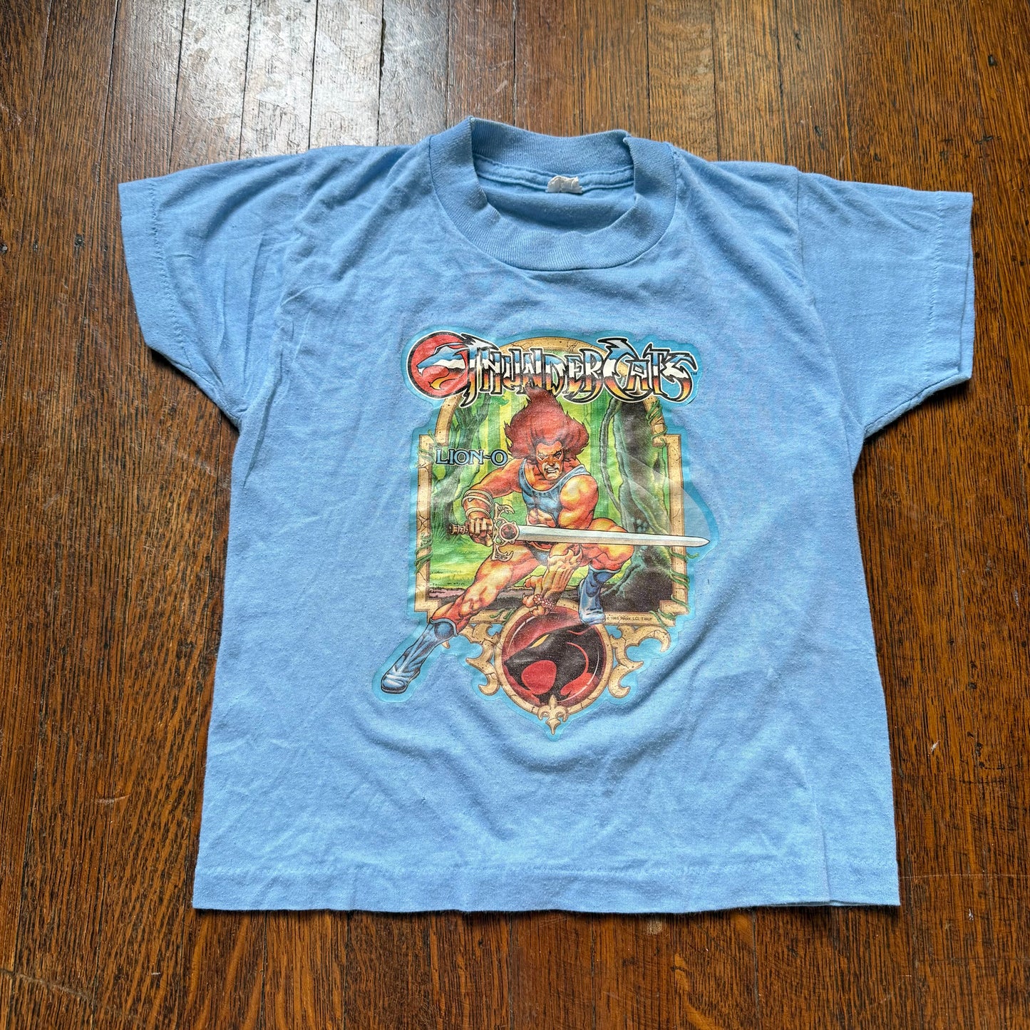 1980s Kids' Thundercats T-Shirt, Lion-O, Fruit of the Loom Size 6-8