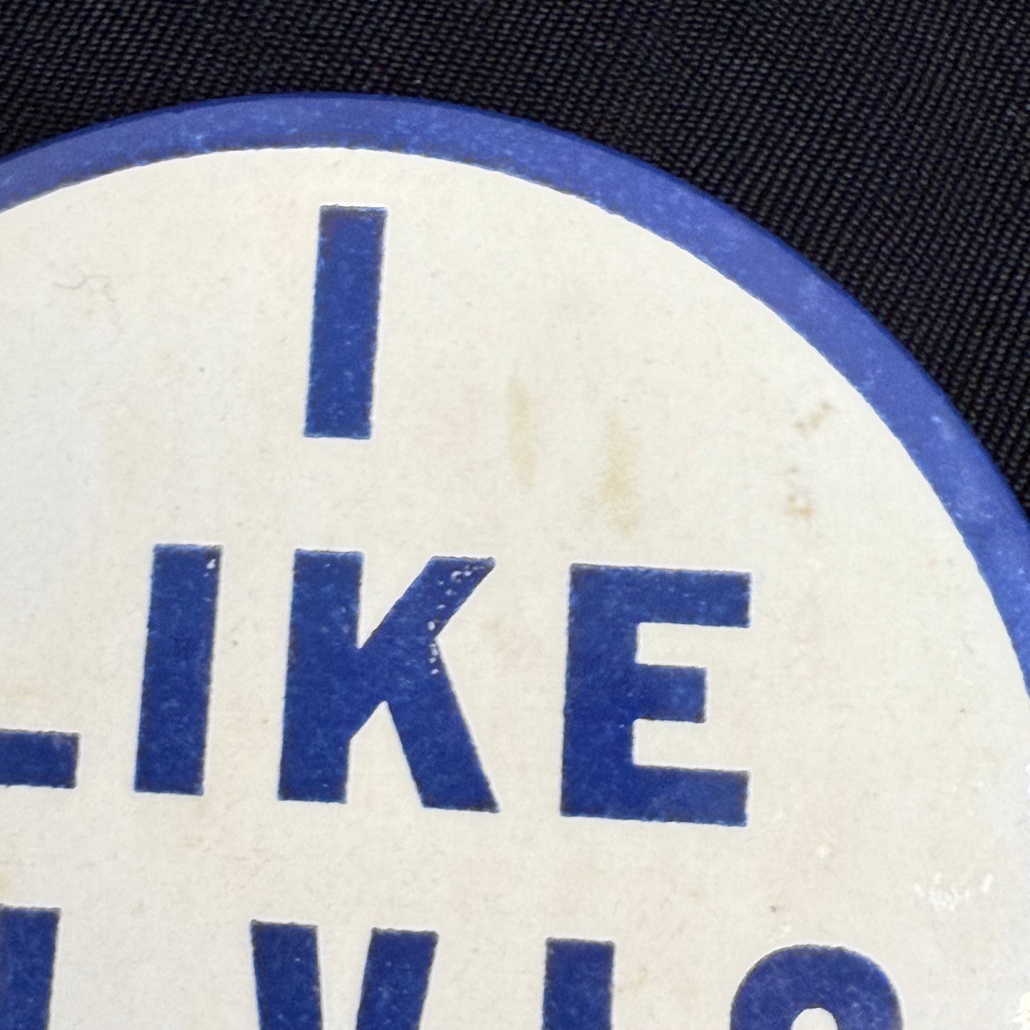 I Like Elvis Presley Pinback Button, 3 3/8"