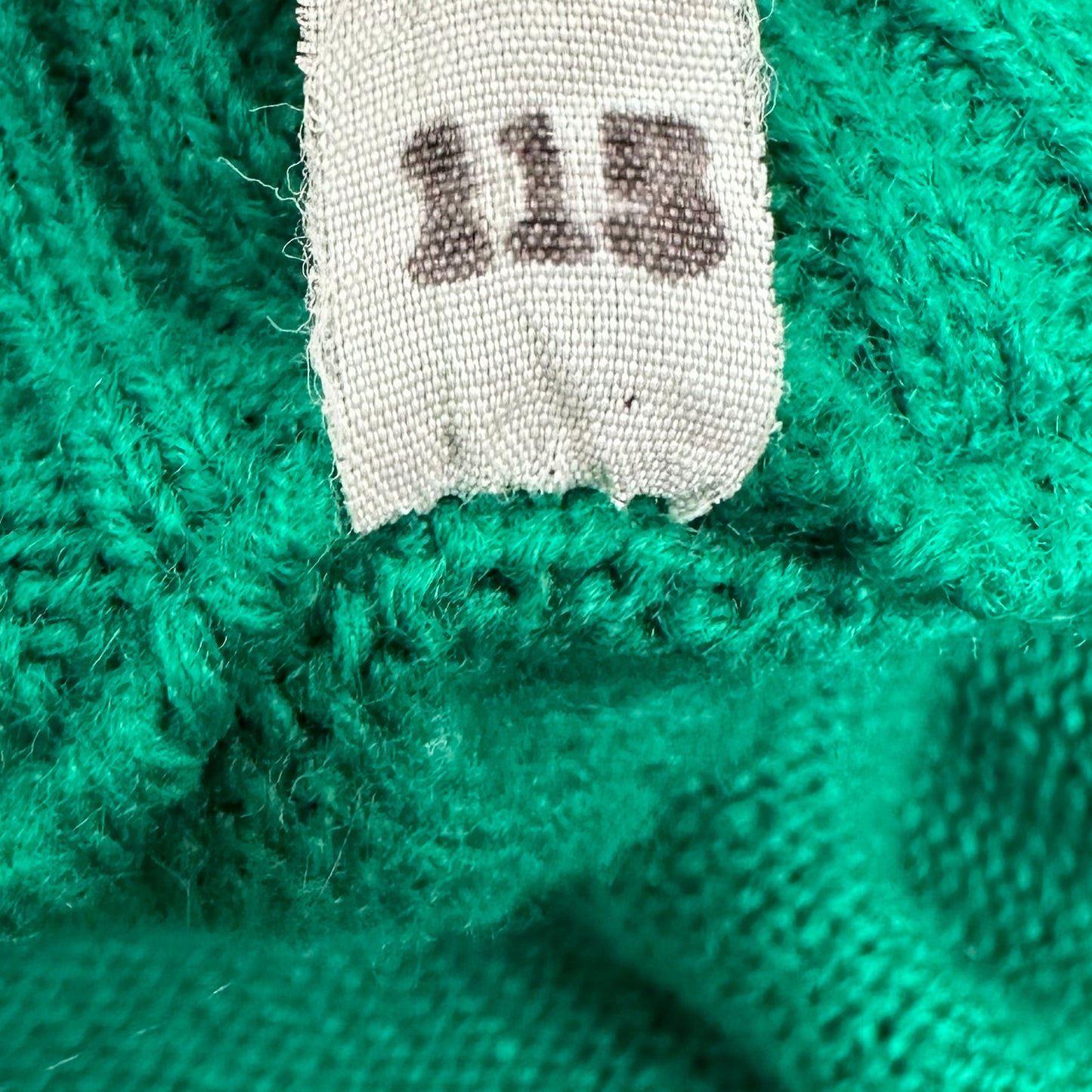 1980s Kelly Green Cardigan Sweater, Bizz Size Medium