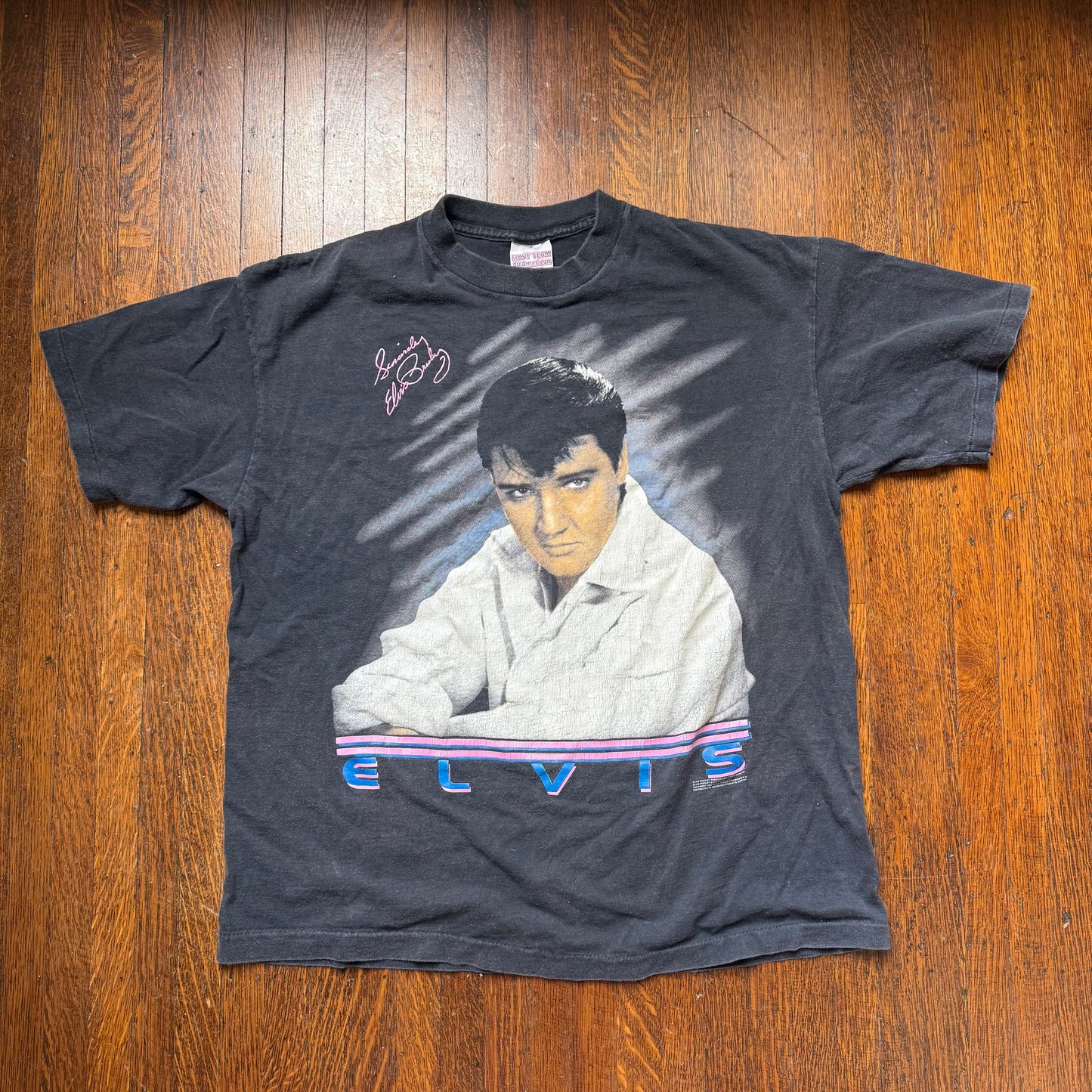 1980s Sincerely Elvis Presley T-shirt, First Team All American by LMI Size XL