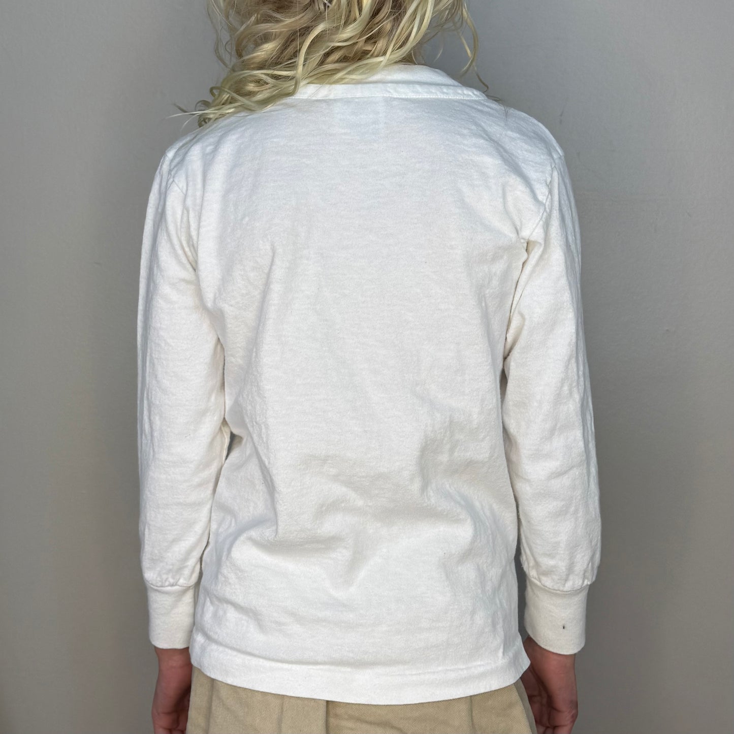 1990s Kids Christmas Tree Long Sleeve T-Shirt, Kademi, Anvil Size Small 6/7