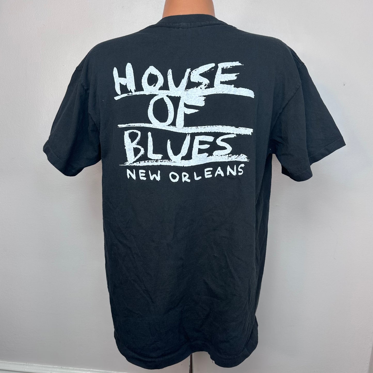 1990s Devil Fishing House Of Blues New Orleans T-Shirt, Leroy Almon Art, Anvil Size L/XL