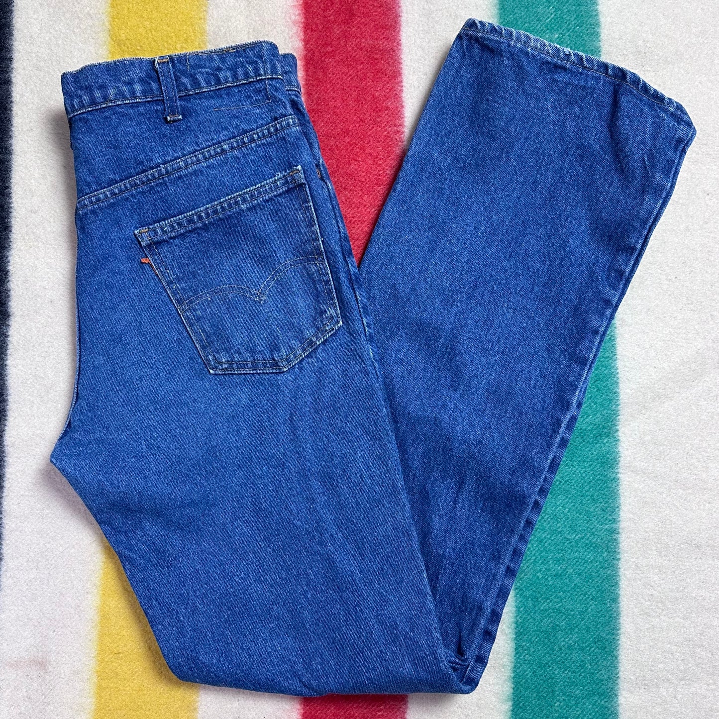 1980s Levi’s Saddleman 517 Jeans, 35"x35", Orange Tab