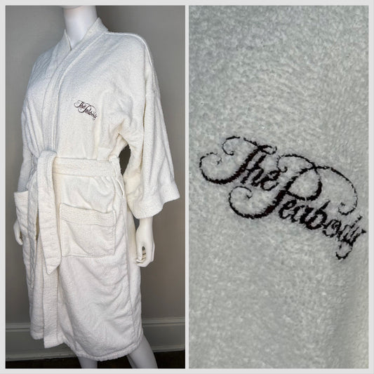 1970s The Peabody Hotel Robe, Martel Terry Velour by Sea Island One Size Fits All