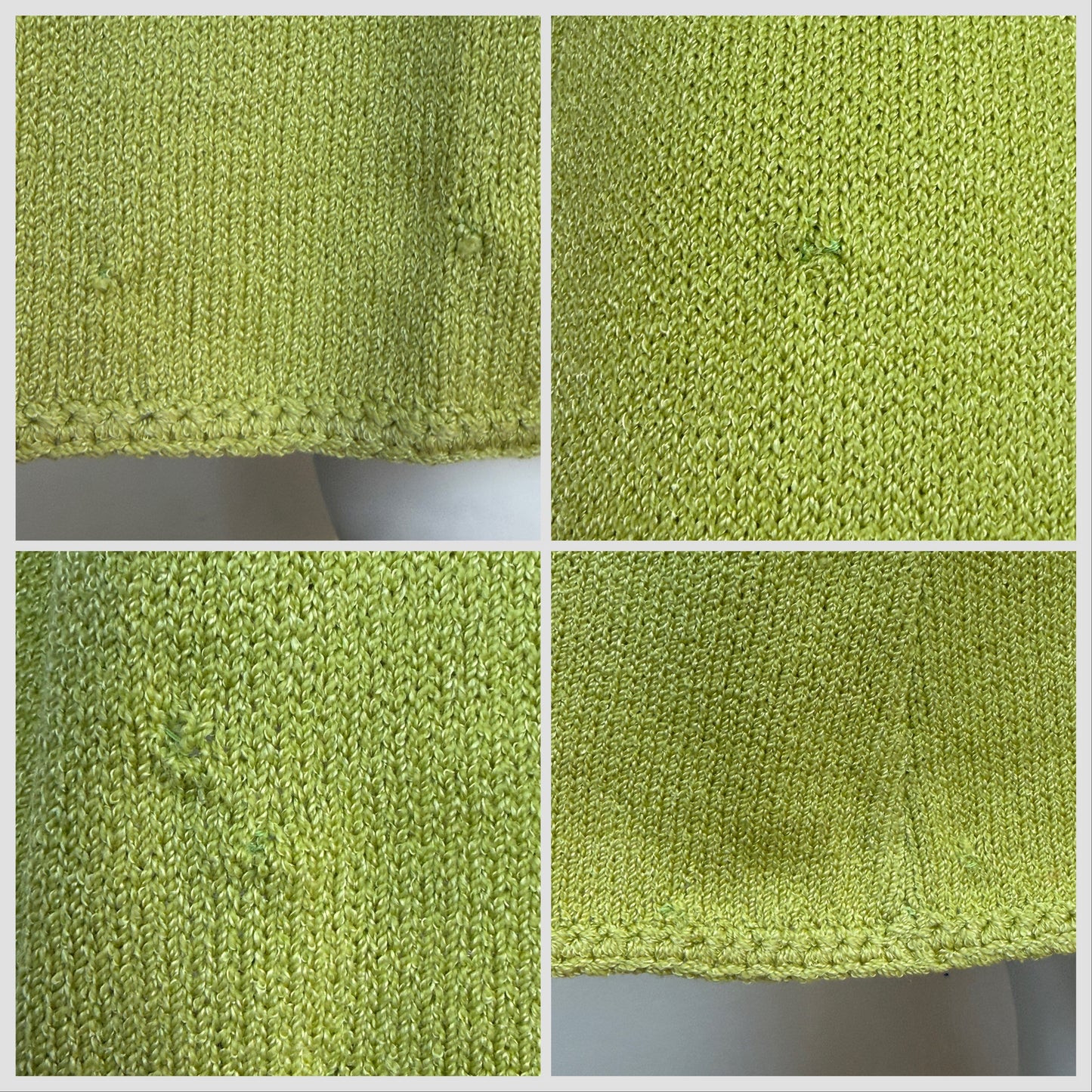 1960s/70s St John Knits Green Sleeveless Sweater Dress and Matching Short Sleeve Cardigan, Size XS-Small