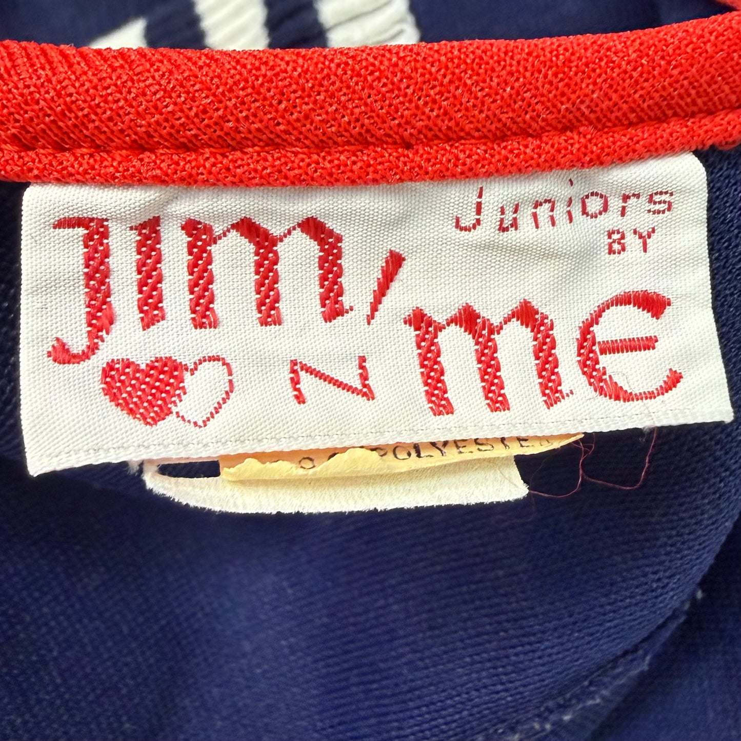 1970s Navy Blue Mini Dress, Juniors by Jim n Me Size X-Small