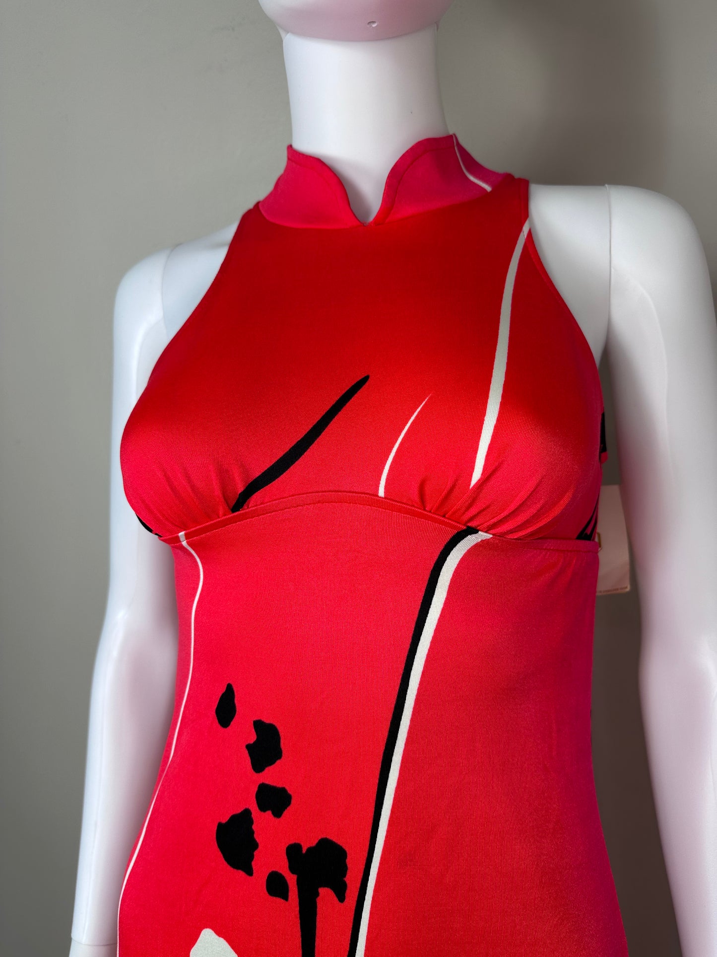 1960s/70s Red Jantzen Swim Dress, Size X-Small, Deadstock with Tags