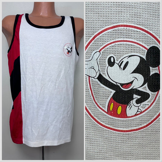 1980s Mickey Mouse Tank Top, Walt Disney Character Fashions Size Large