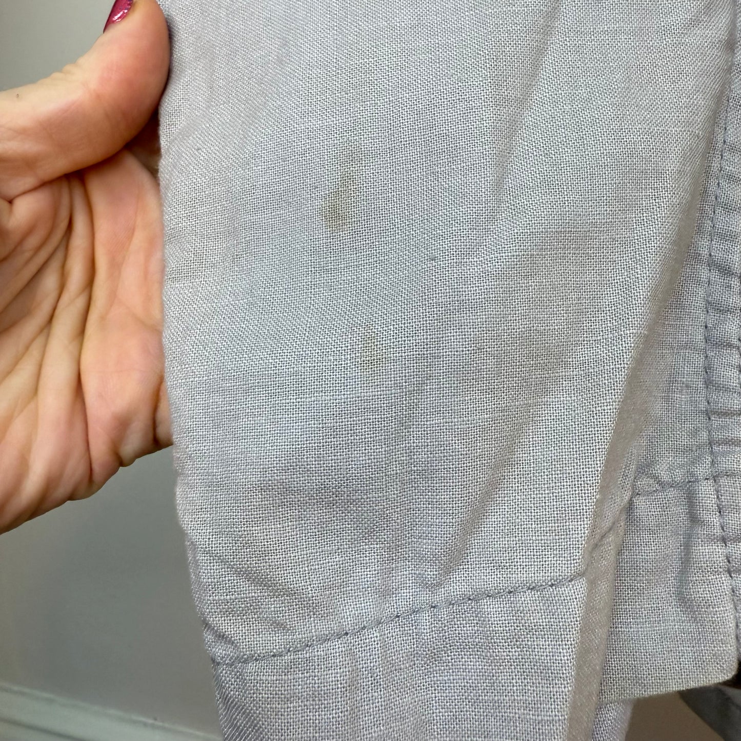 1950s Grey Auto Shop Coat Blazer, Size XL, United Size 46, Gates Chain Stitch Embroidery