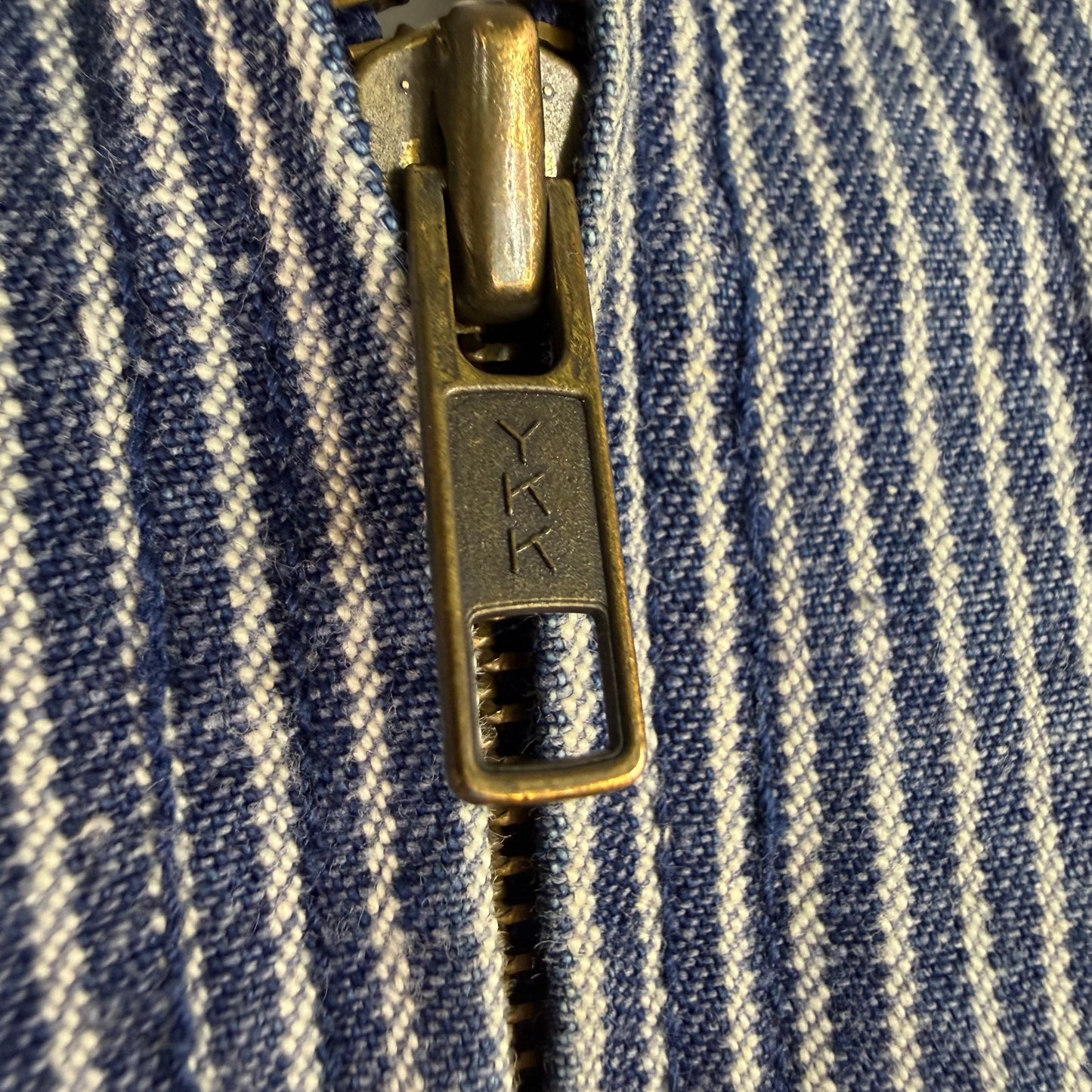 1990s Hickory Stripe Denim Jacket, Ralph Lauren Size Small