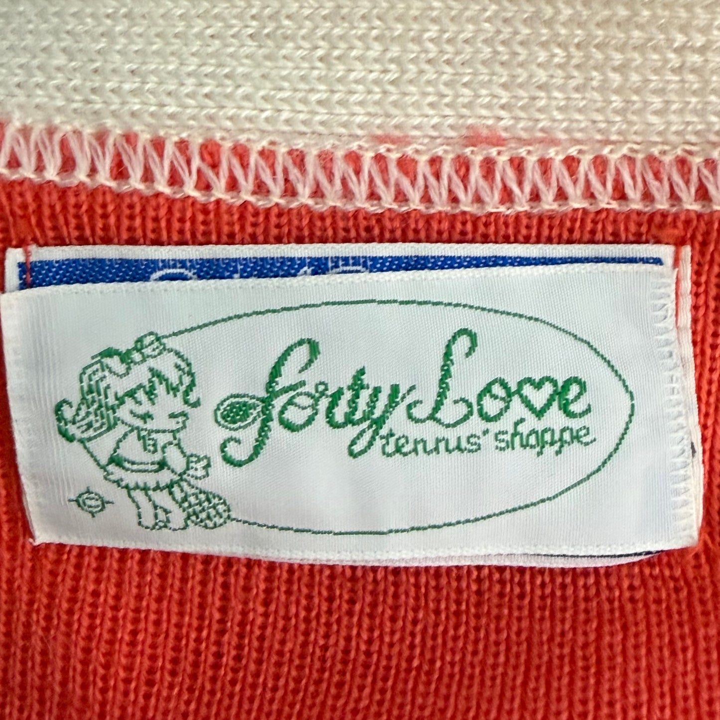 1970s Coral Tennis Skirt and Sweater Set, Stripe Mini Skirt and Short Sleeve Cardigan, Carol Canaan for Top Seed Size Small, Forty Love Tennis Shoppe