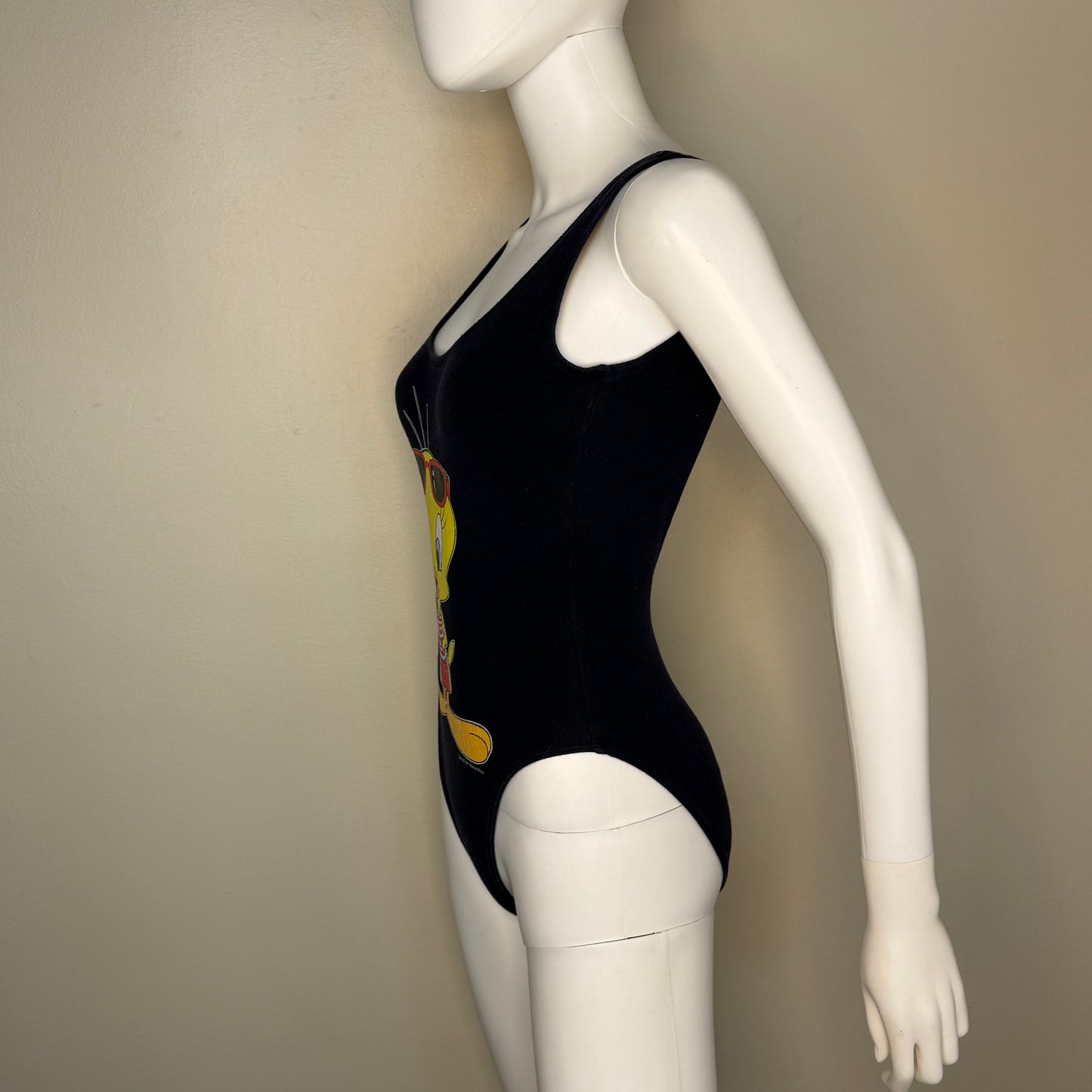 1990s Tweety Bird Swimsuit, Looney Tunes Size XS