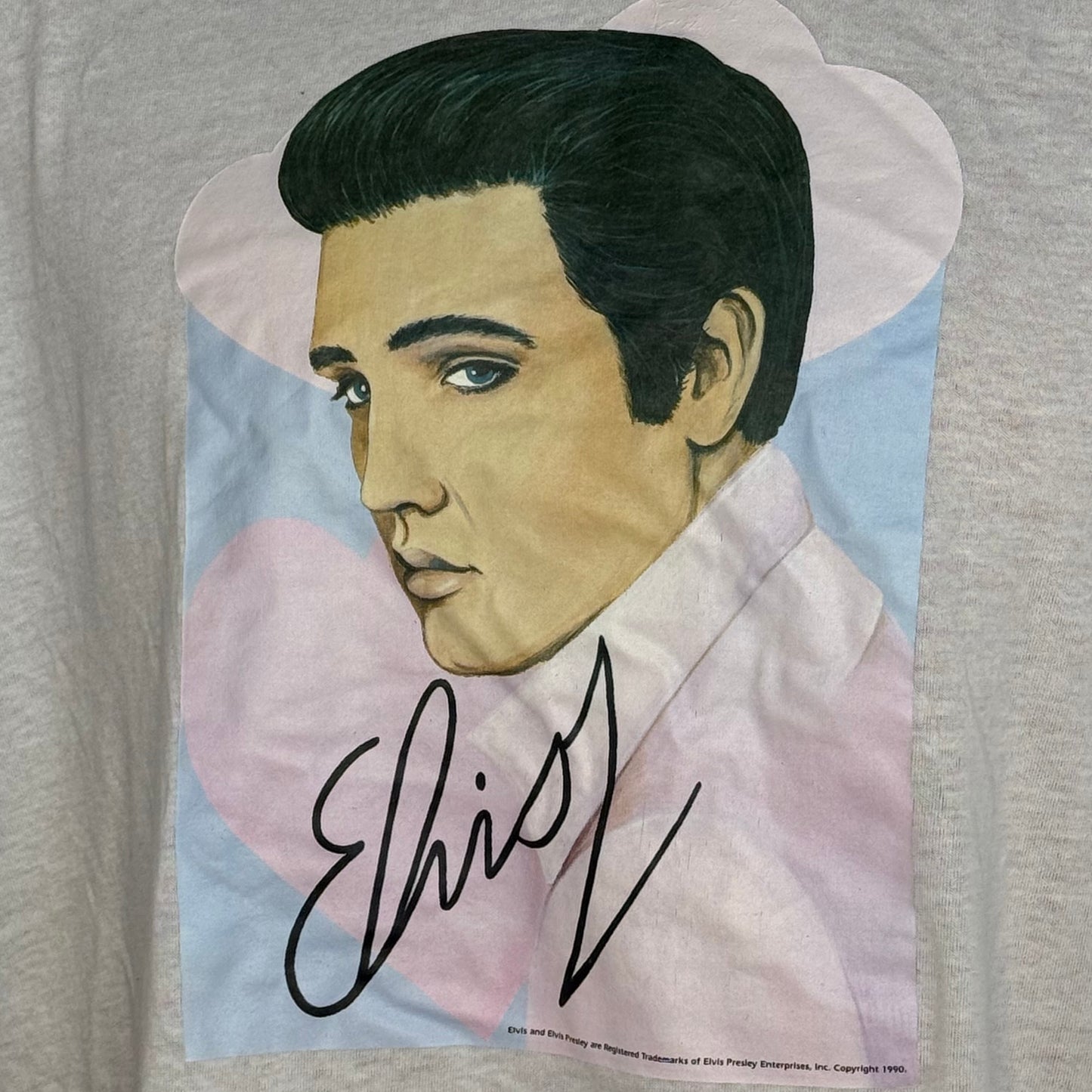 1980s/90s Elvis Presley T-Shirt, Screen Stars Size XL, Fan Art Iron On Transfer
