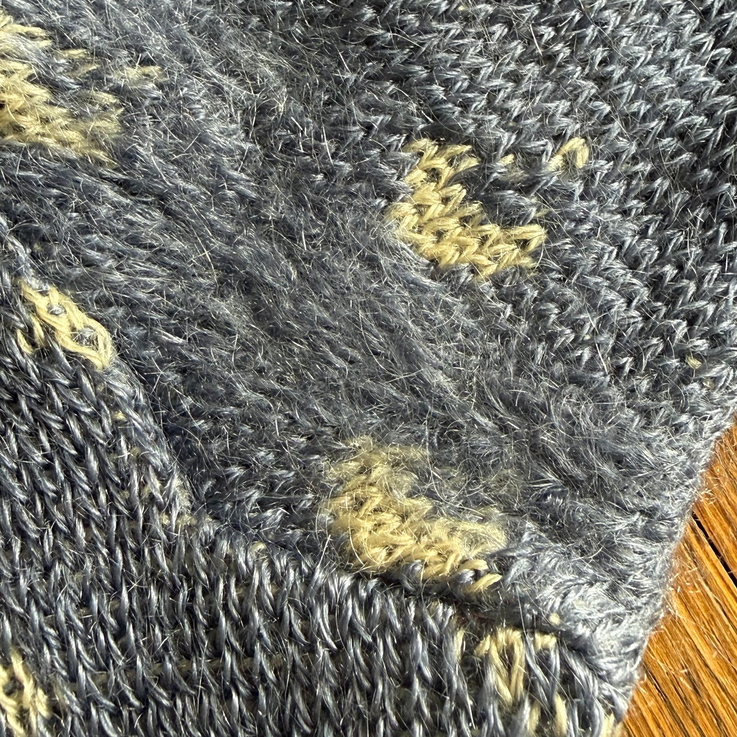 1940s Jantzen P-38 Sweater, Blue, Size 40, WW2 Fighter Jet Plane Novelty Knit