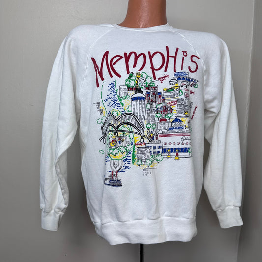 1980s/90s Memphis Sweatshirt, National Screenprint Size Medium