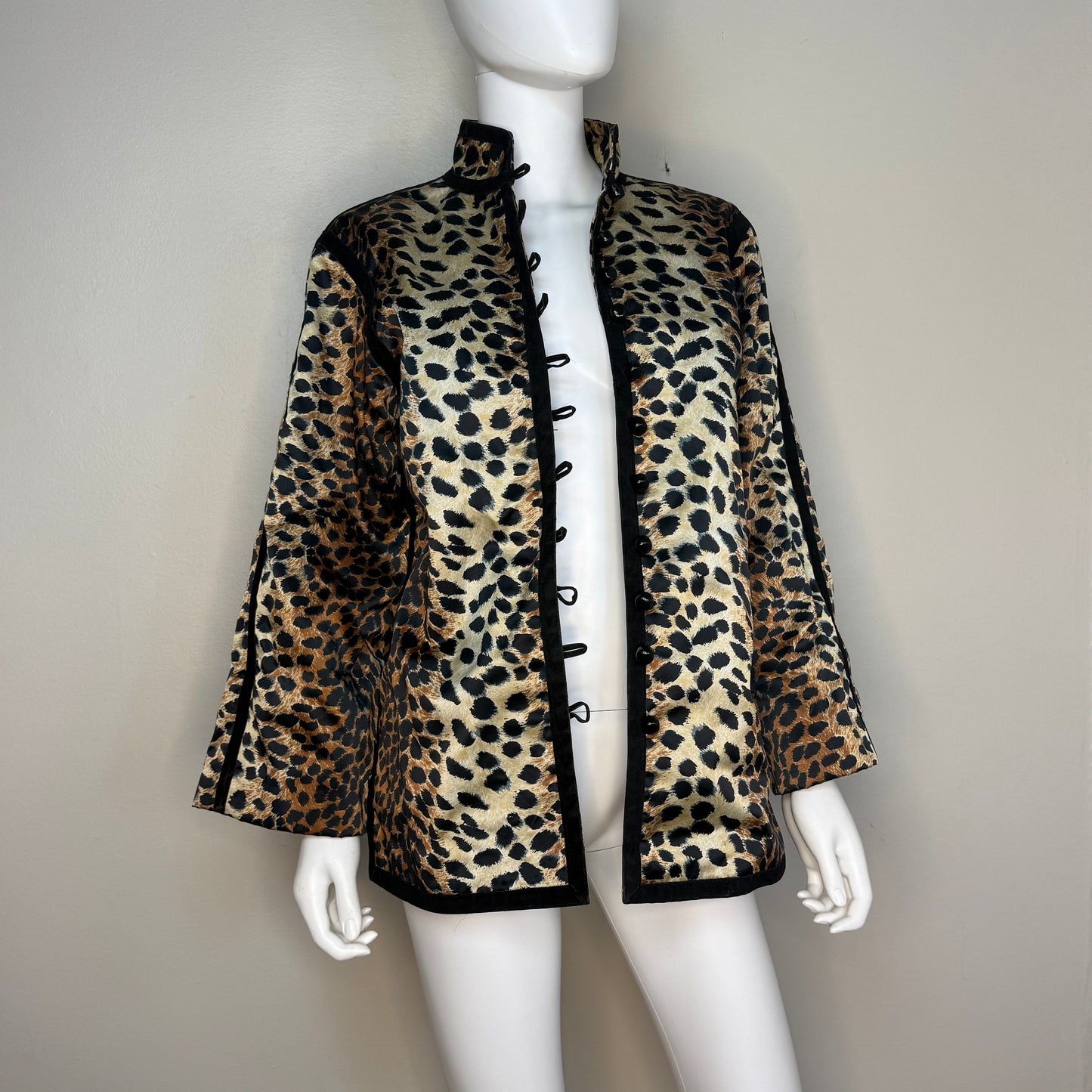 1970s Leopard Print Jacket, Lilli Ann Size Medium, Car Coat
