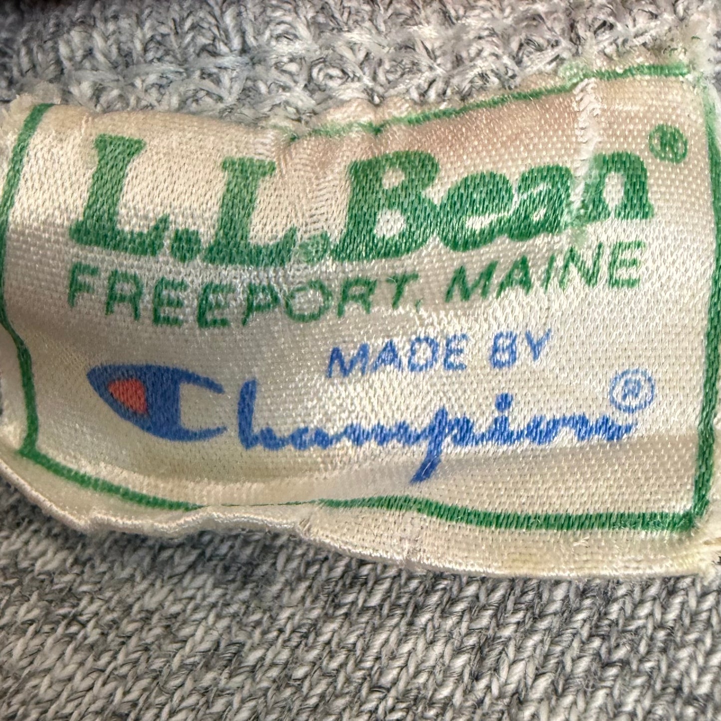 1980s L.L. Bean Made by Champion T-Shirt, Size Large, An Outdoor Tradition Since 1912, Freeport Maine