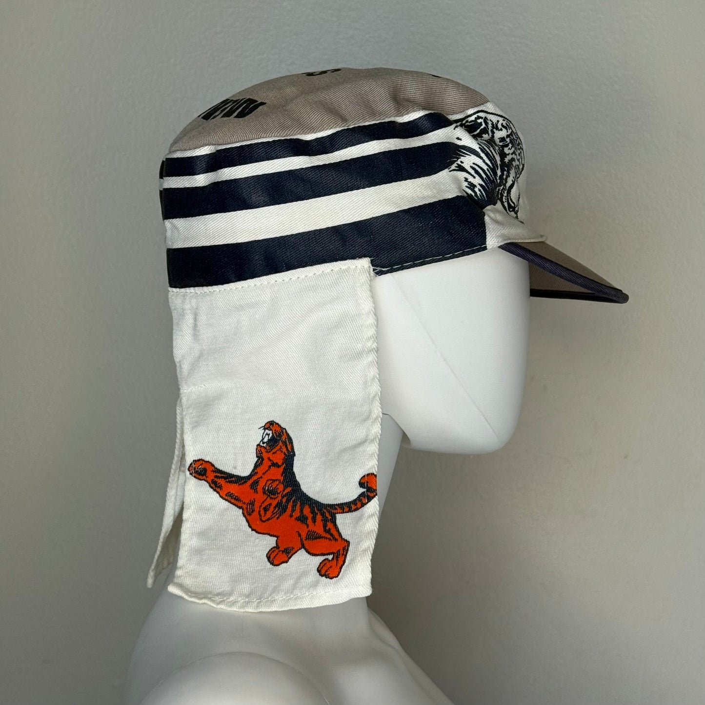 1980s Memphis State University Legionnaire's Hat, MSU Tigers, Sun Flap Cap