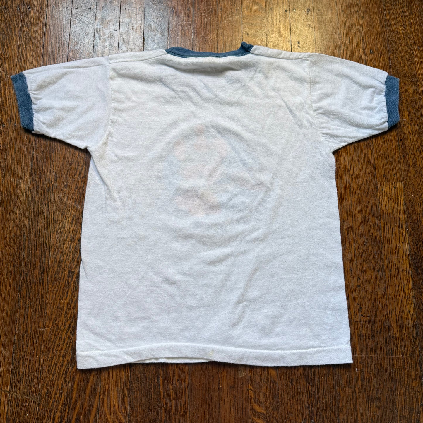 1980s Kids’ I Celebrated My Birthday with Chuck E Cheese T-Shirt, Screen Stars Ringer Tee Size 10-12