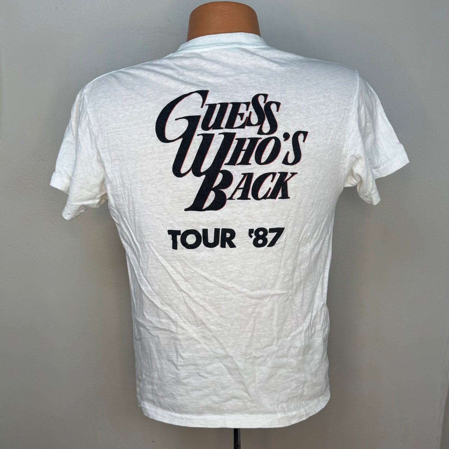 1980s The Guess Who Concert T-Shirt, Guess Who’s Back Tour 87, Spring Ford Size Medium