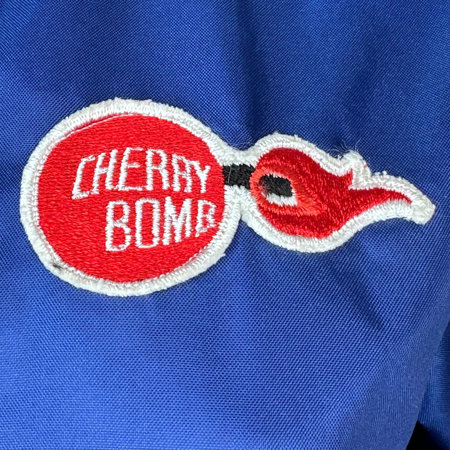 1960s/70s Drag Racing Jacket, Cherry Bomb Mufflers, The Great Lakes Jacket Detroit Size Medium