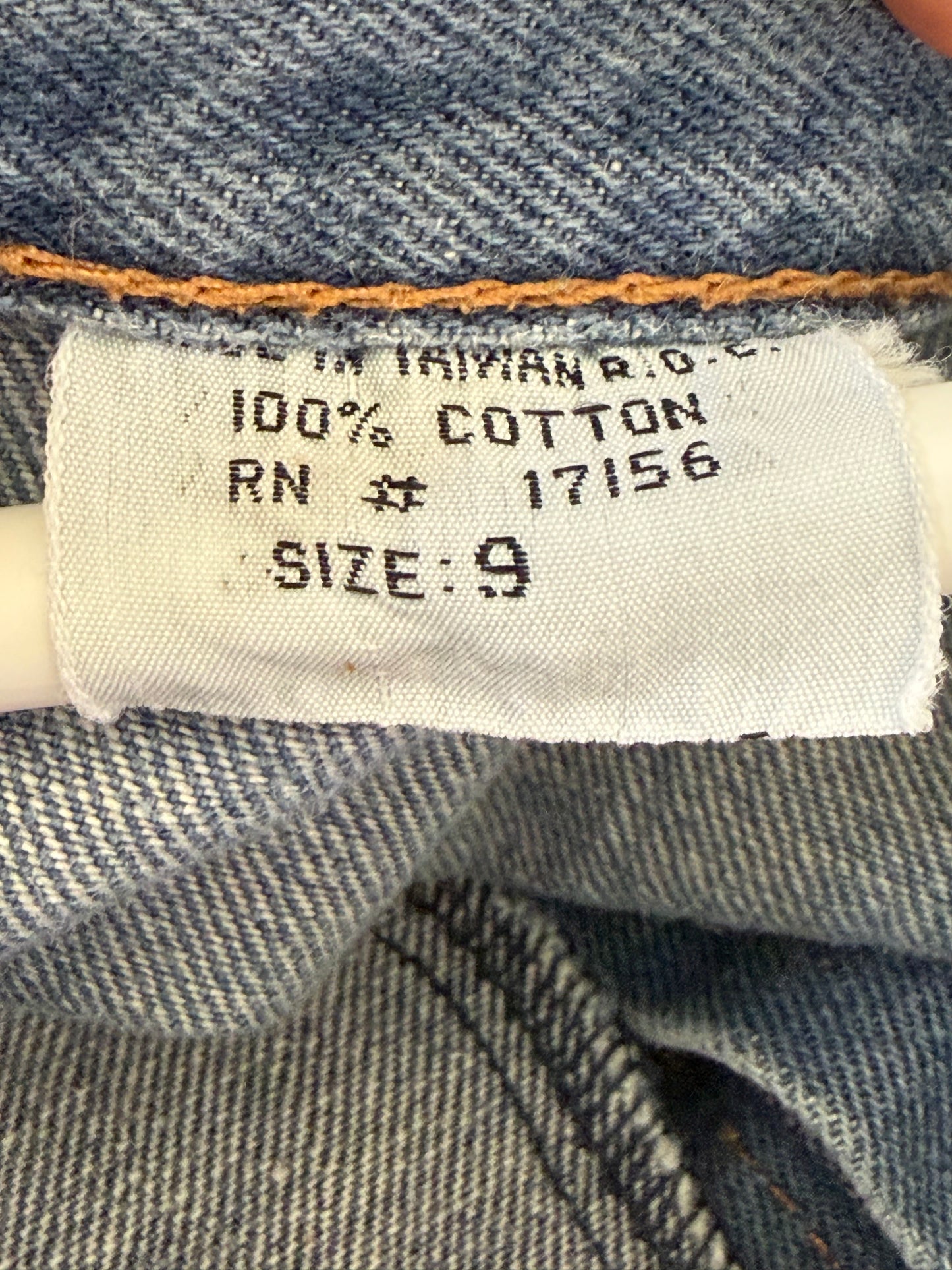 1970s/80s Blue Jeans, High Rise, Straight Leg, Elbee Size 0, 25"x30.5"