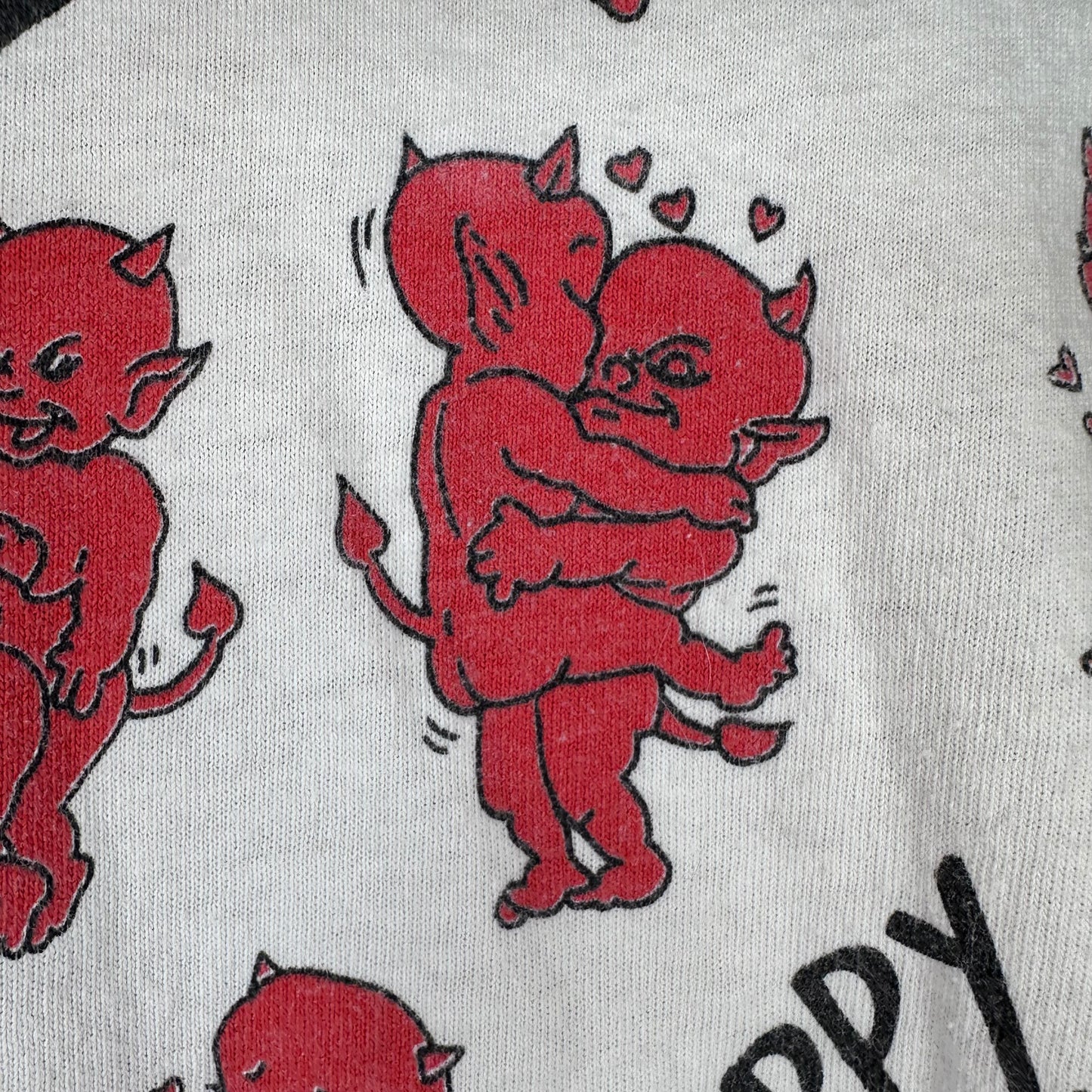 1990s Devils Sex Positions T-Shirt, Happy Happy, Solar-T Size Large