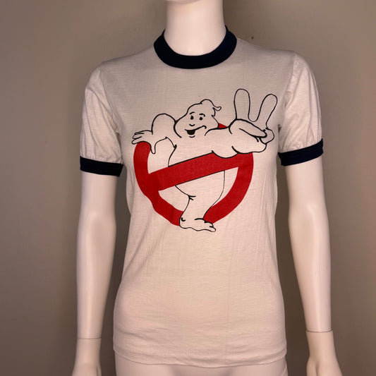 1980s Ghostbusters 2 T-Shirt, Falcon Size XS, Ringer Tee