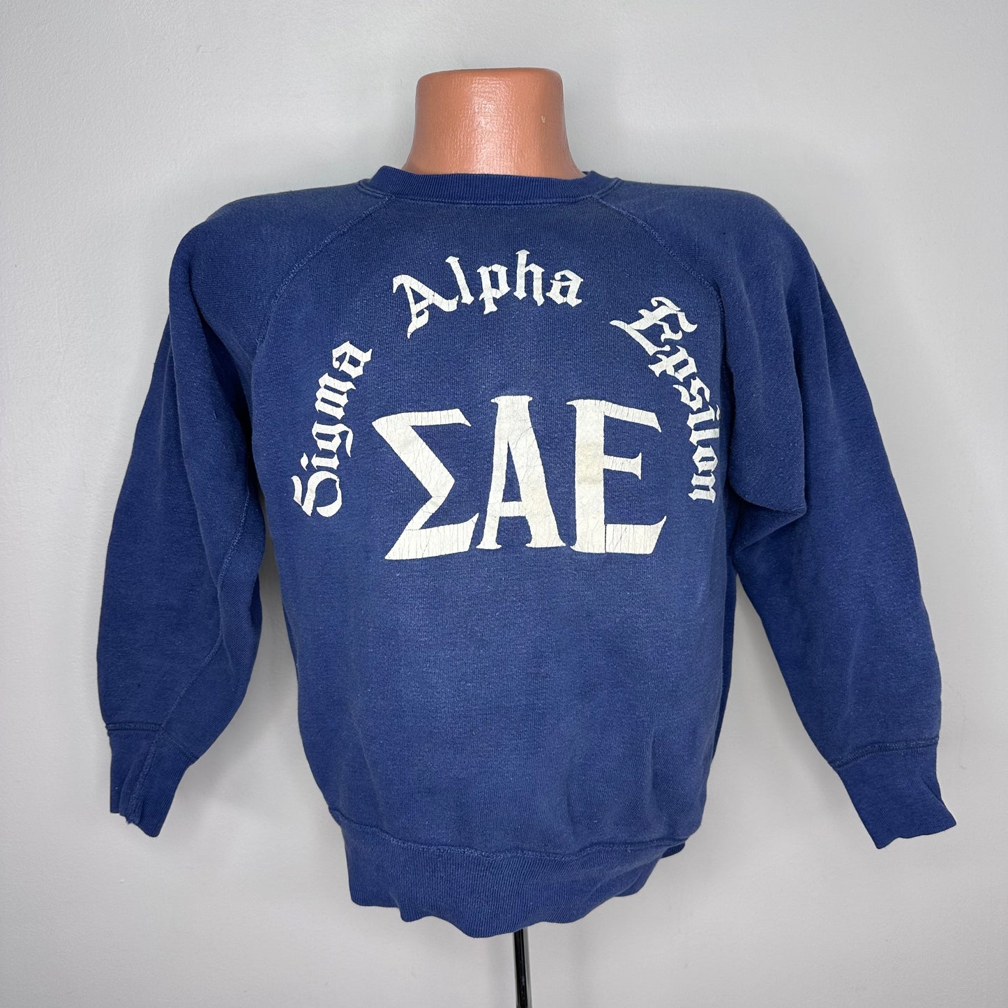 1950s Sigma Alpha Epsilon Fraternity Sweatshirt, ΣΑΕ, Size Medium/Large